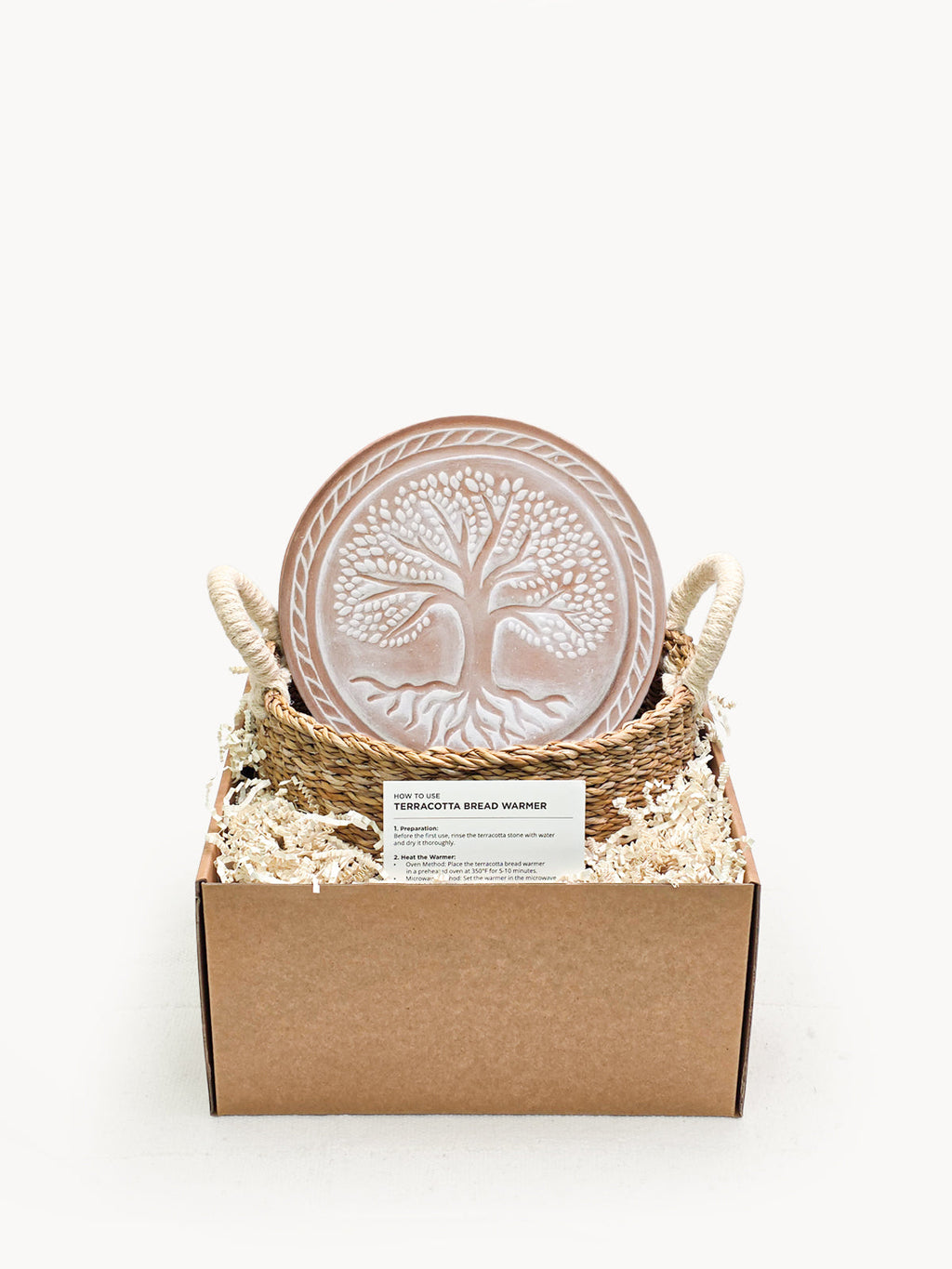Bread Warmer & Basket - Tree of Life Round