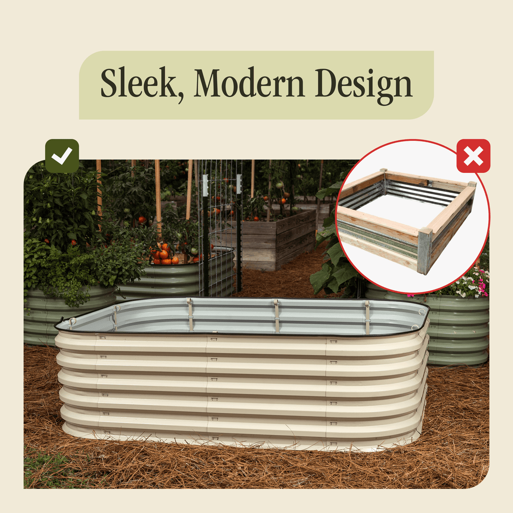 Modular Metal Raised Garden Bed – No Tools Needed