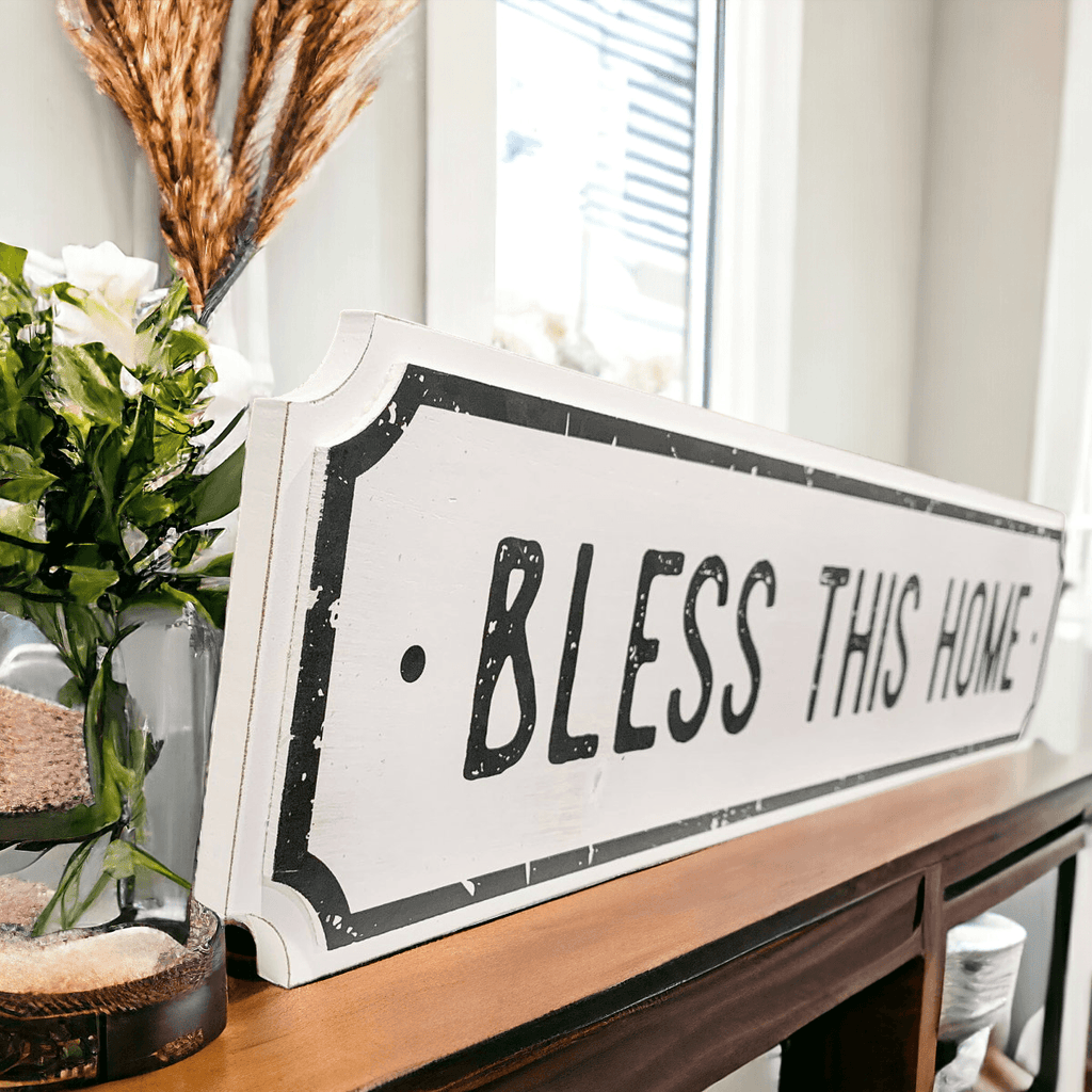 Farmhouse Wood Signs – Bless This Home / Eat Good Food