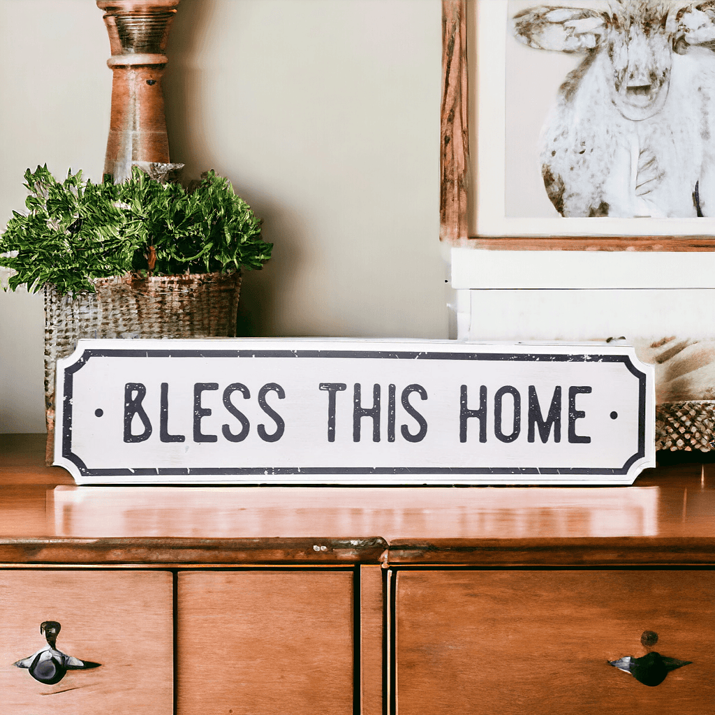 Farmhouse Wood Signs – Bless This Home / Eat Good Food