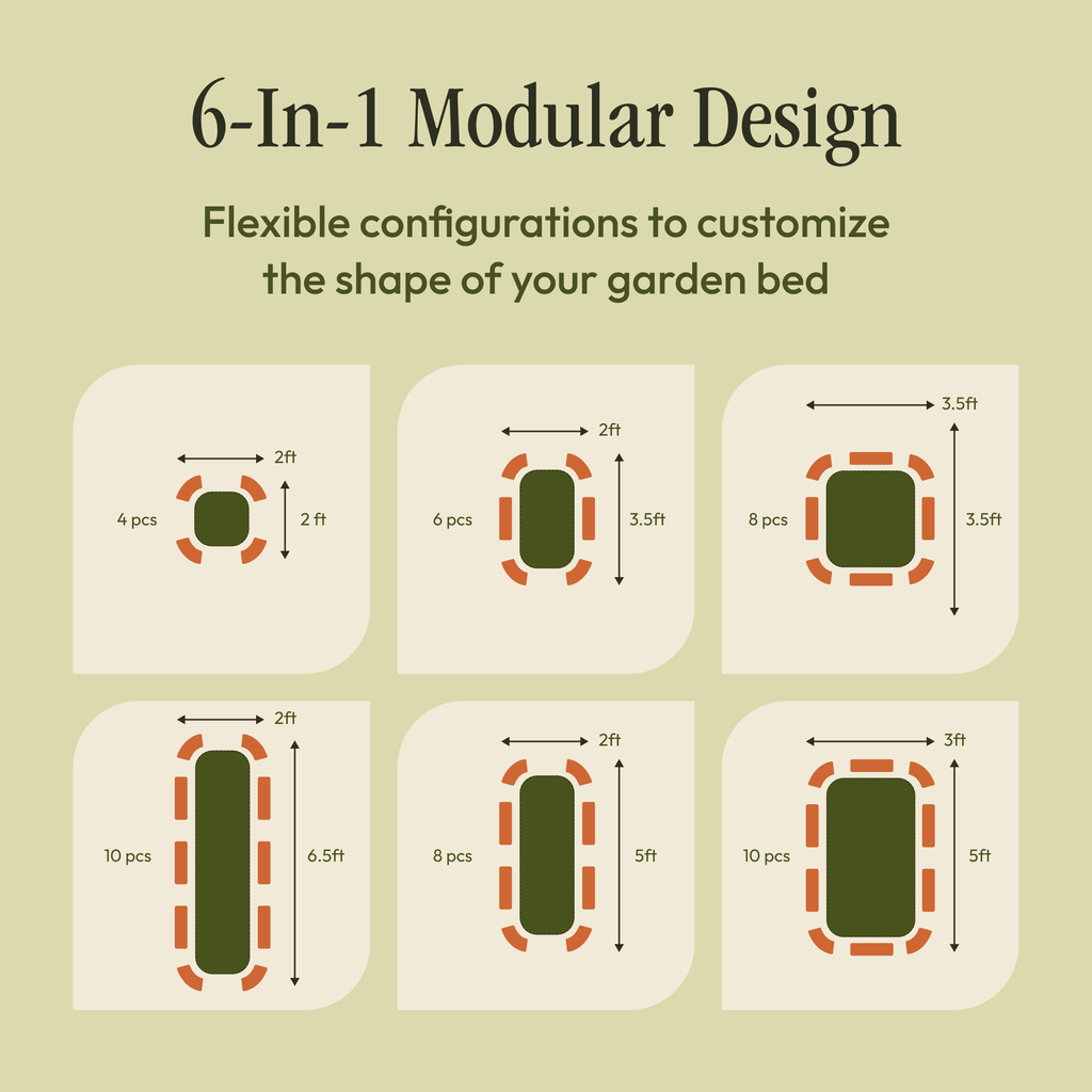Modular Metal Raised Garden Bed – No Tools Needed