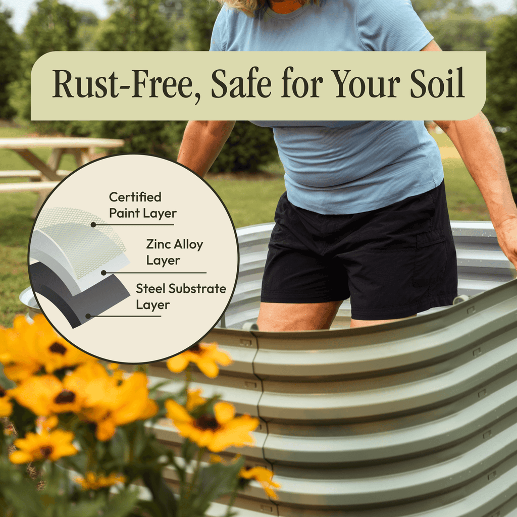 Modular Metal Raised Garden Bed – No Tools Needed