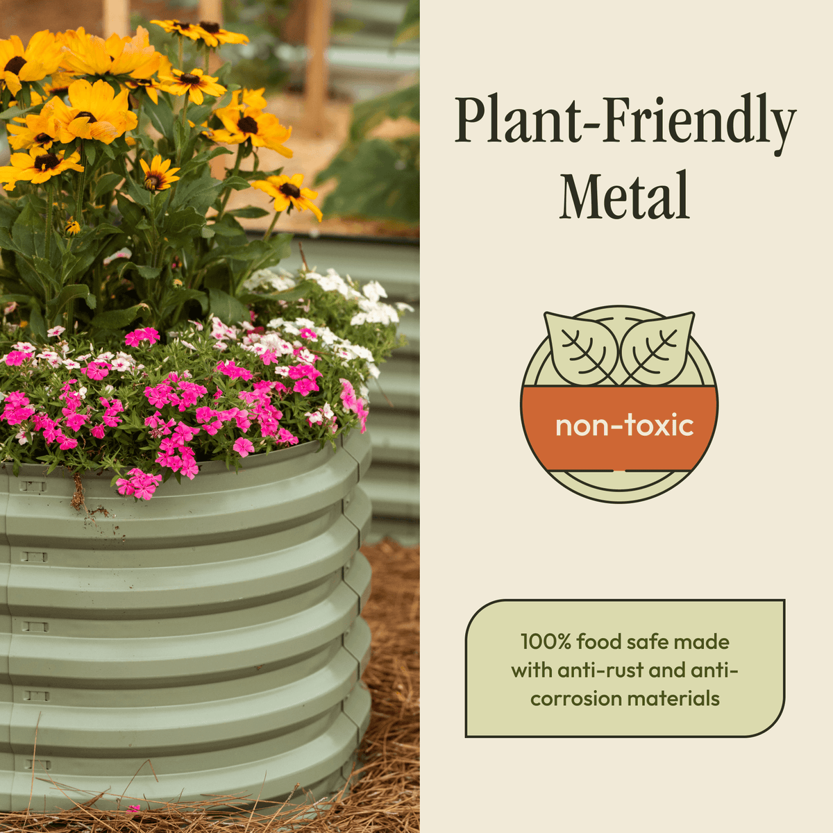 Modular Metal Raised Garden Bed – No Tools Needed