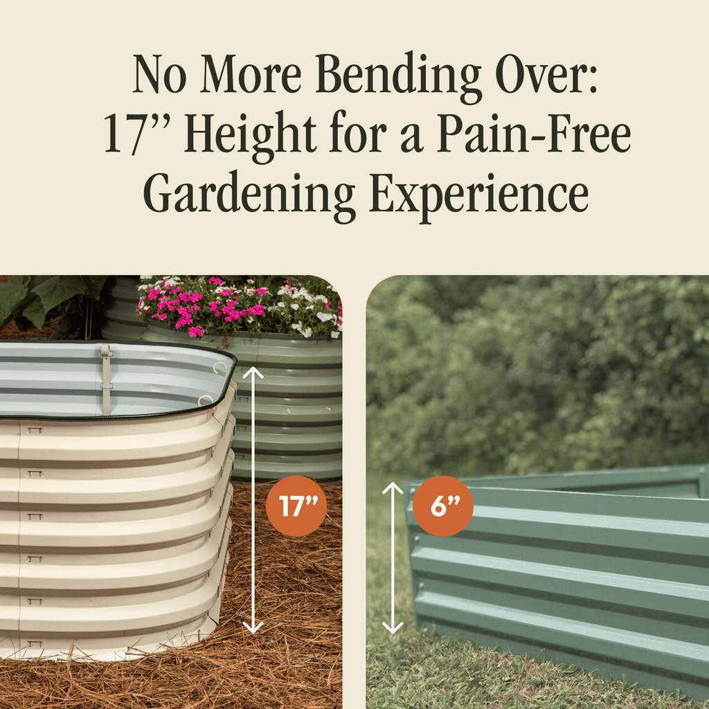 Modular Metal Raised Garden Bed – No Tools Needed
