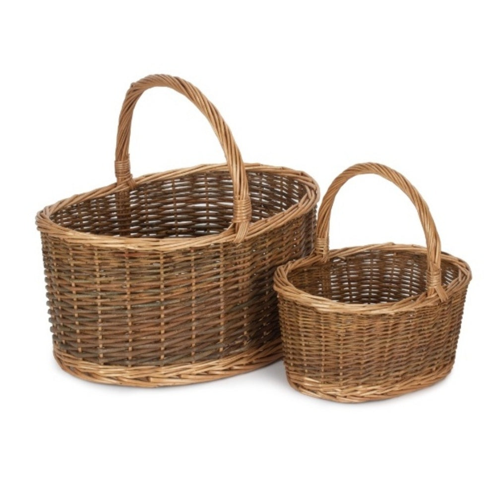 Handwoven Country Wicker Market Basket