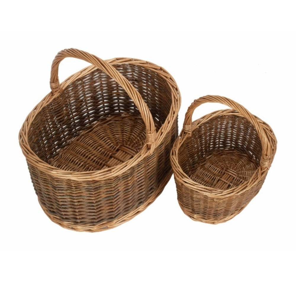 Handwoven Country Wicker Market Basket
