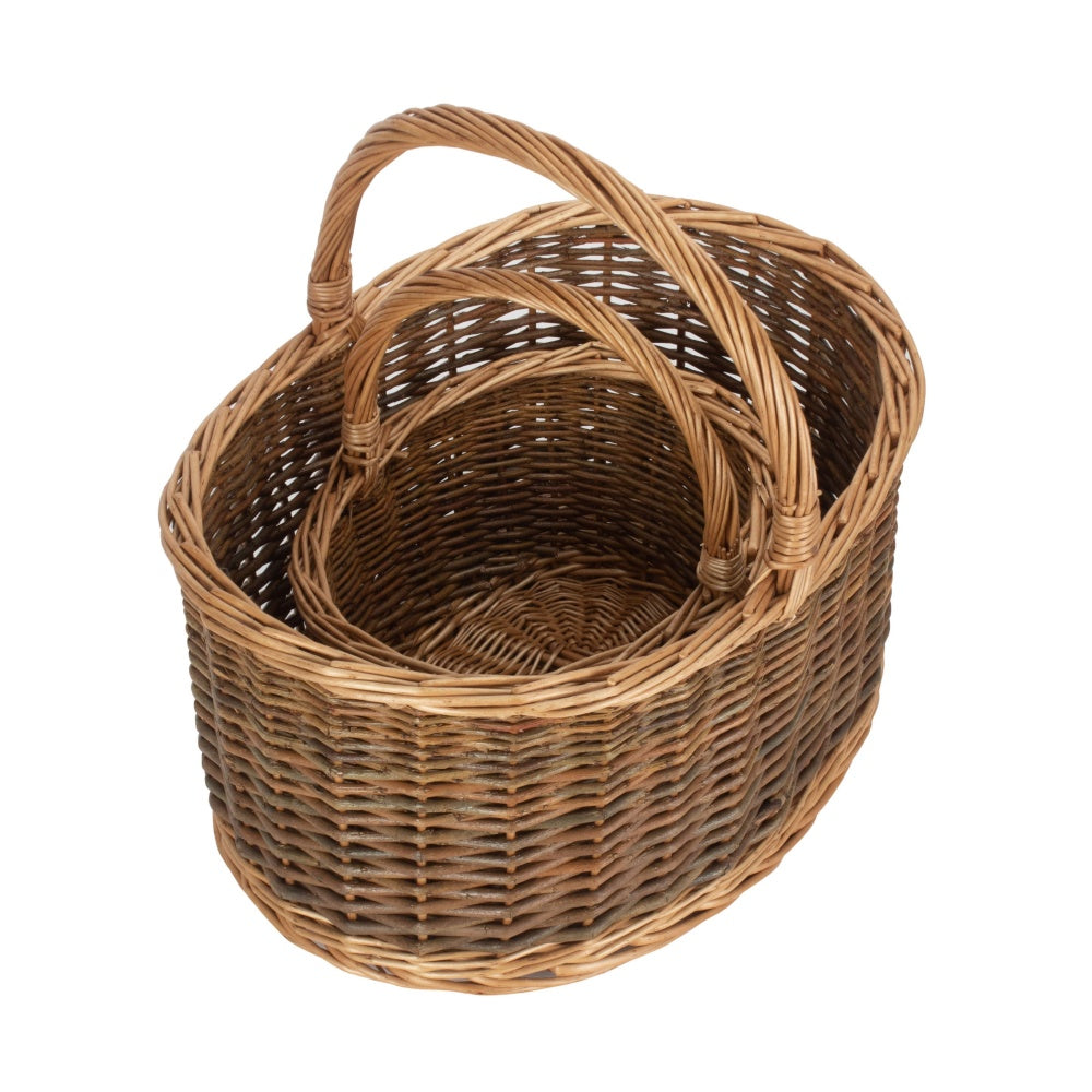 Handwoven Country Wicker Market Basket