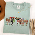 Christmas Calves Comfort Colors Tee