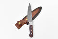 Hand-Forged Damascus Kitchen Knife with Walnut Handle