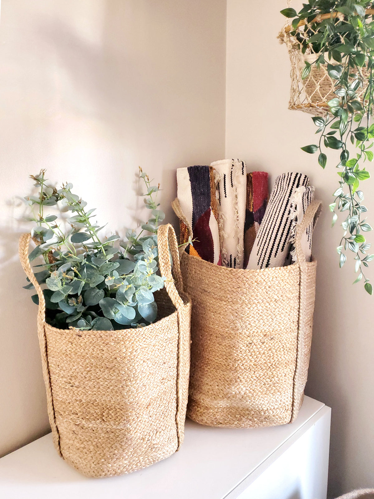 Natural Handwoven Kata Jute Basket