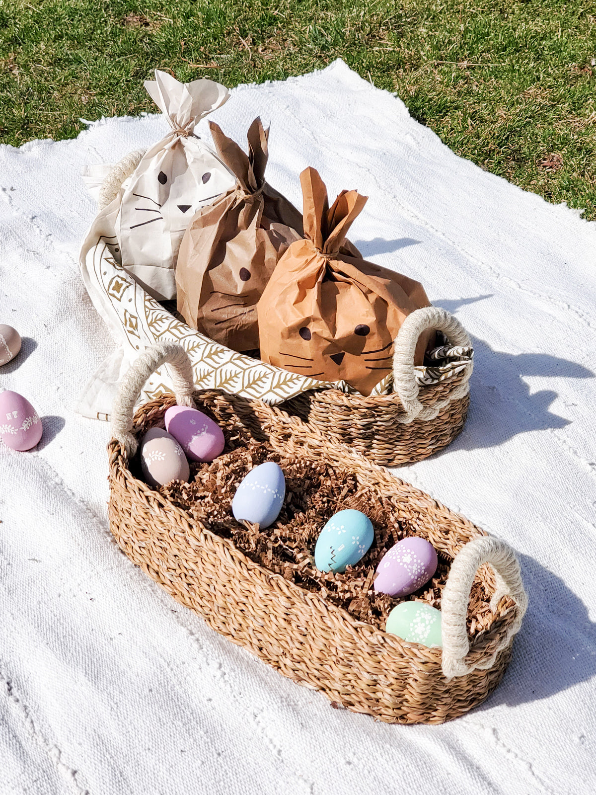 Handwoven Savar Seagrass Bread Basket