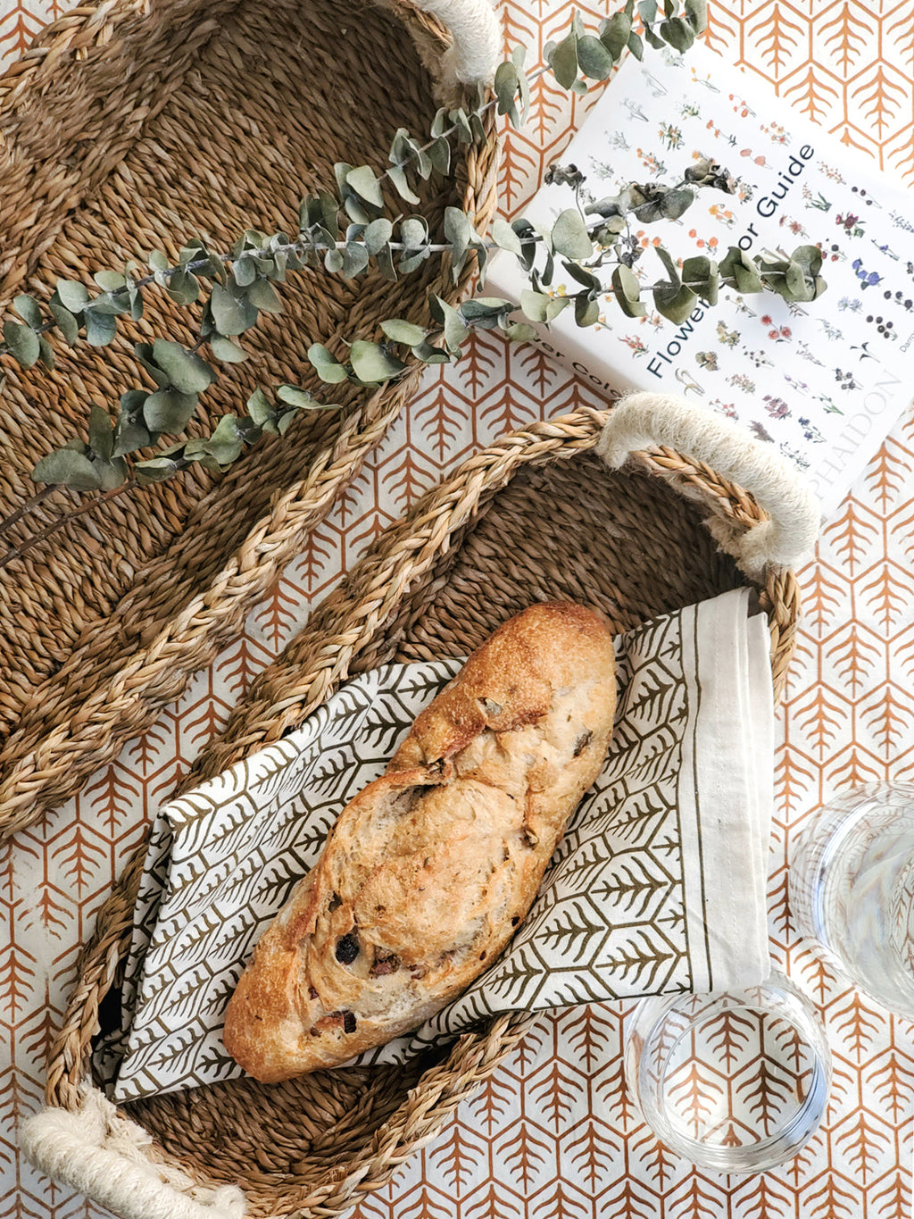 Handwoven Savar Seagrass Bread Basket