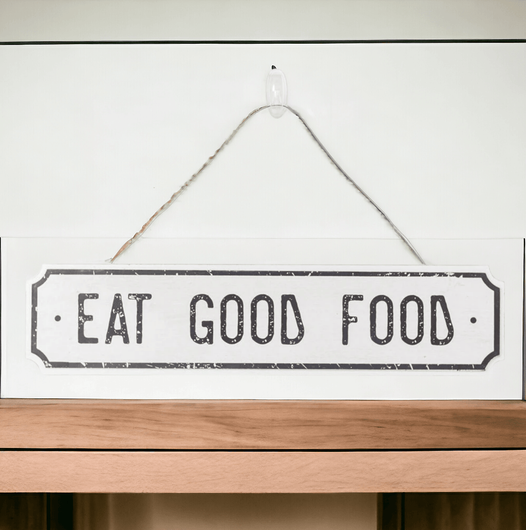 Farmhouse Wood Signs – Bless This Home / Eat Good Food