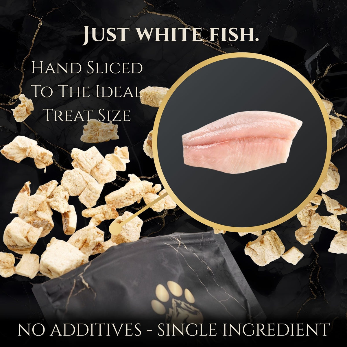 Freeze-Dried Alaskan Whitefish Dog Treats
