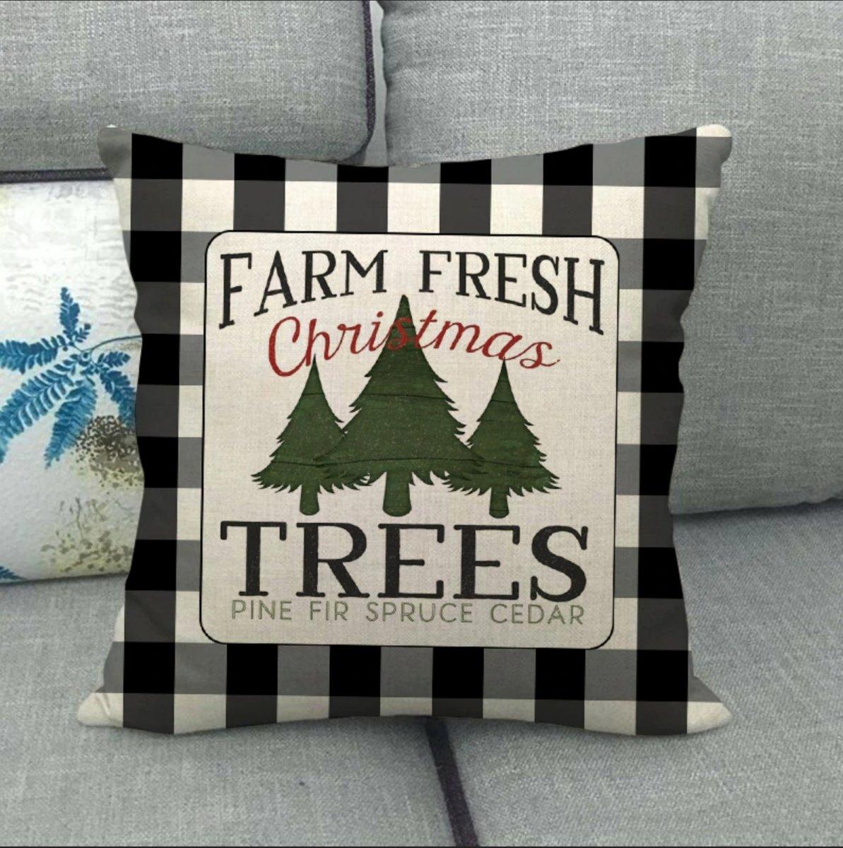 Farm Fresh Christmas Tree Pillow
