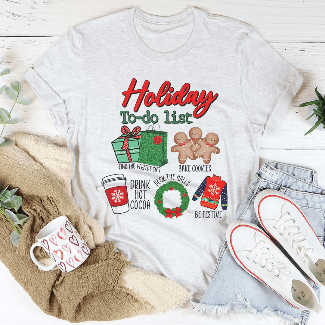 Holiday To-Do List Christmas Tee