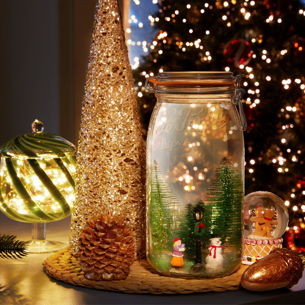 Le Parfait French Glass Preserve Jars with Wire-Bail Lids