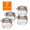Le Parfait French Glass Preserve Jars with Wire-Bail Lids