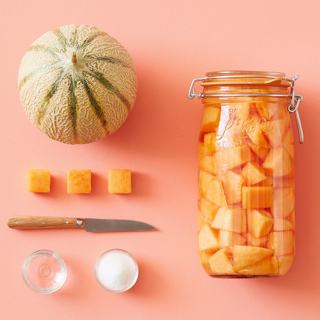 Le Parfait French Glass Preserve Jars with Wire-Bail Lids