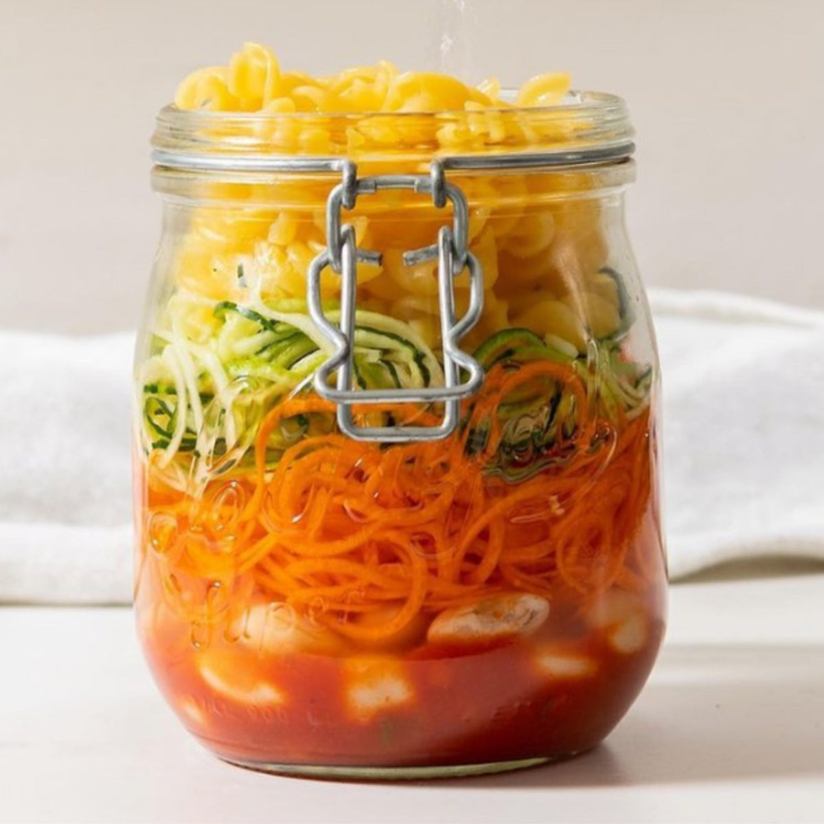 Le Parfait French Glass Preserve Jars with Wire-Bail Lids