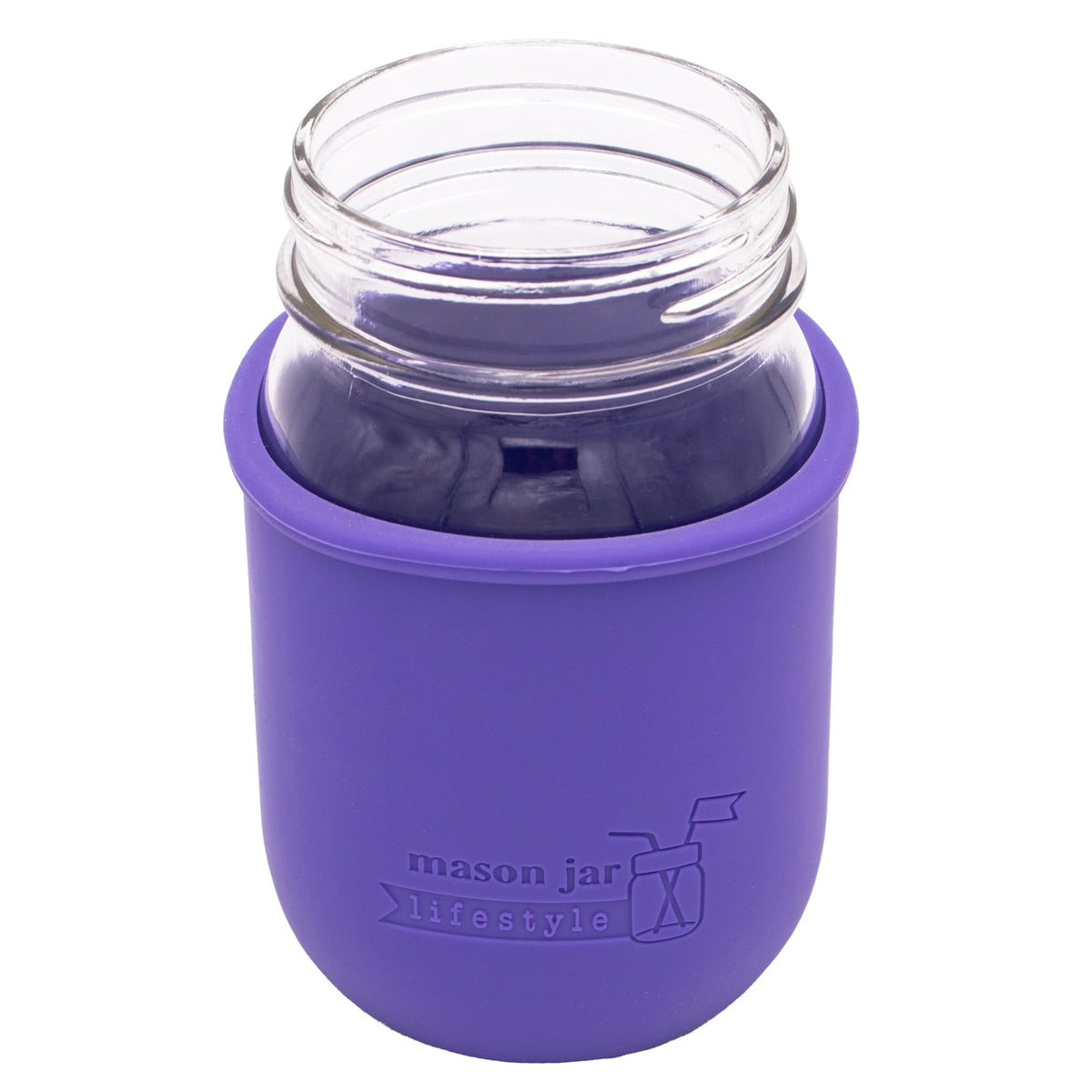 Silicone Sleeve for Regular Mouth Pint 16oz Mason Jars