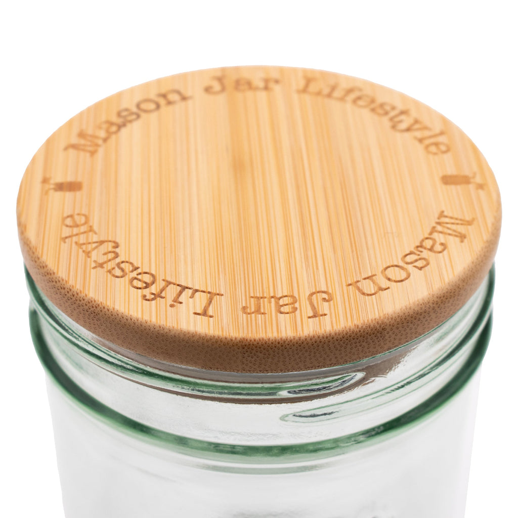 Bamboo Storage Stopper Lids for Mason Jars 6 Pack