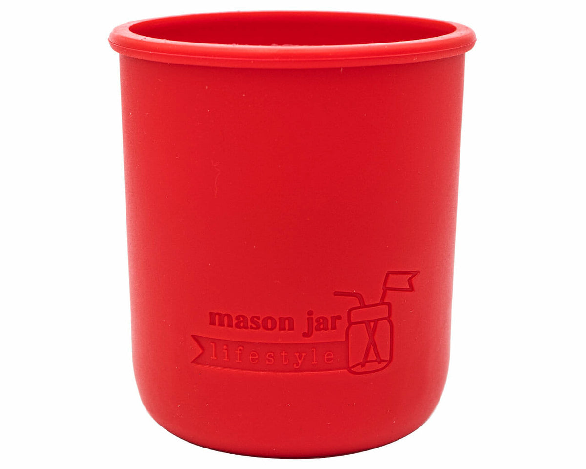 Silicone Sleeve for Wide Mouth Pint 16oz Mason Jars